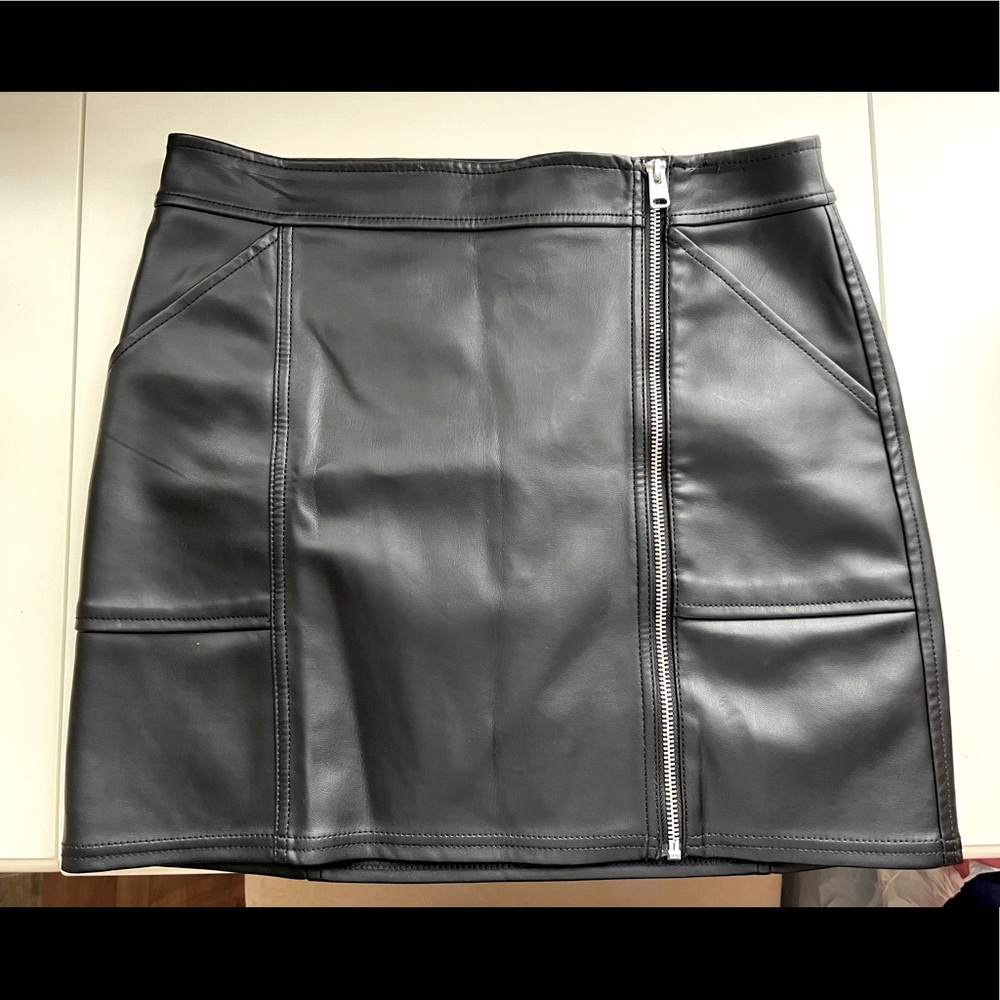 Express Faux Leather Skirt